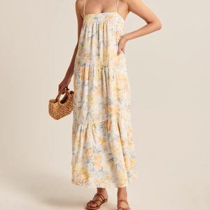 Asymmetrical Tiered Maxi Dress